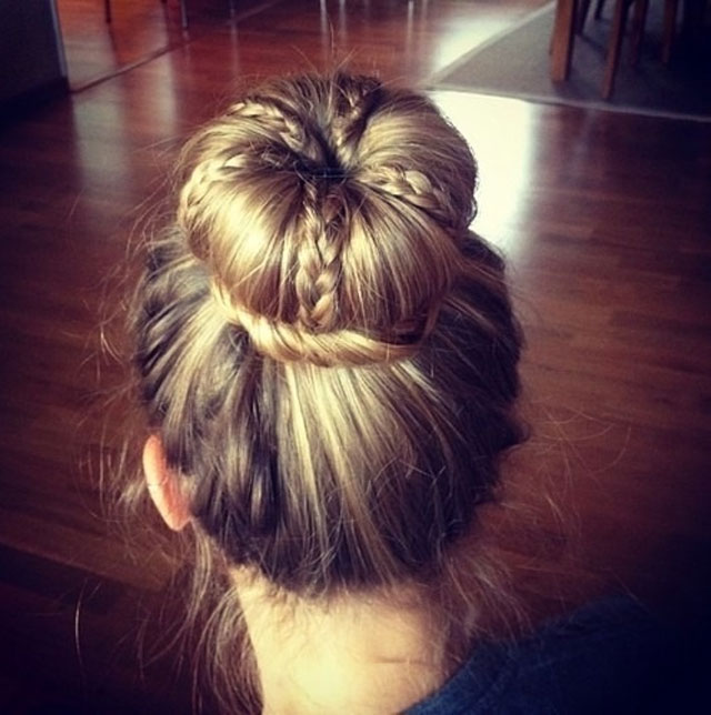 plaited bun